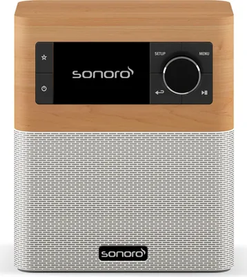 Image de sonoro Stream SO-4110-101-MW érable blanc DAB+ Radio Internet (WLAN, Bluetooth, USB, boîtier résistant aux éclaboussures, télécommande étanche, mode podcast)
