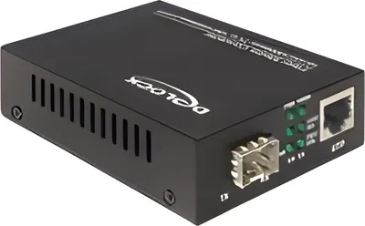 Obrázek produktu pro DeLOCK 86110, 1000 Mbit/s, 10Base-T, 100Base-T, 1000Base-T, 100Base-X, 1000Base-X, IEEE 802.3, IEEE 802.3u, IEEE 802.3ab, IEEE 802.3z, 10,100,1000 Mbit/s, Černá