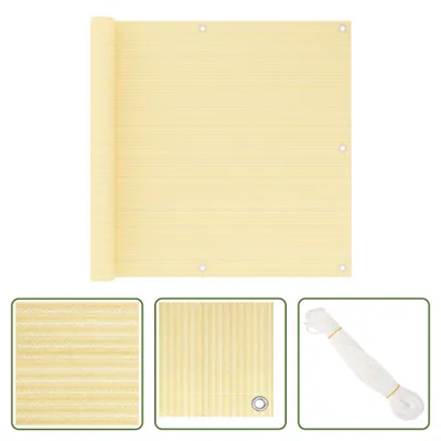 Immagine prodotto di The Living Store Paravento per balconi Beige 90x500 cm HDPE
