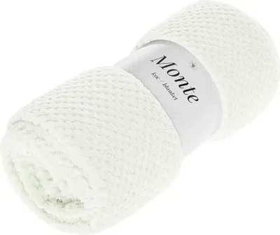 Immagine prodotto di Coperta Bianca Morbida Copriletto Microfibra Coperta Divano Monte 200X220