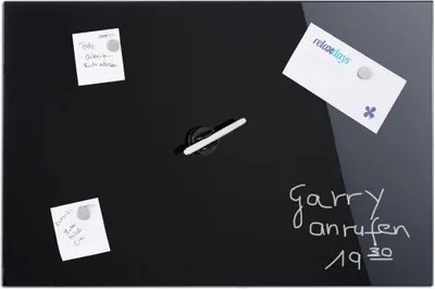 Produktbild von Magnettafel aus schwarzem Glas