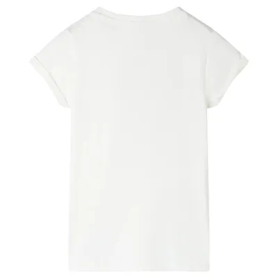 Image de vidaXL T-shirt pour enfants Ecru 116