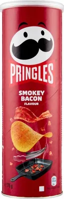 Produktbild von 6x Pringles Smokey Bacon Flavour 175g der unwiderstehliche Snack in der praktischen Dose knackige Chips mit Smokey Bacon Geschmack + Italian Gourmet Polpa 400g