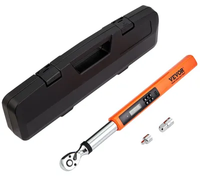 Produktbild von VEVOR Digitale Drehmomentschlüssel, 1,3 cm Antrieb Elektronischer Drehmomentschlüssel, Drehmomentschlüssel-Set 25-250ft.lb/34-340n.m Drehmomentbereich Genauigkeit ±2%, 3-Modus Einstellbarer Drehmomentschlüssel mit LED-Buzzer Kalibrierung, 5-50 N.m