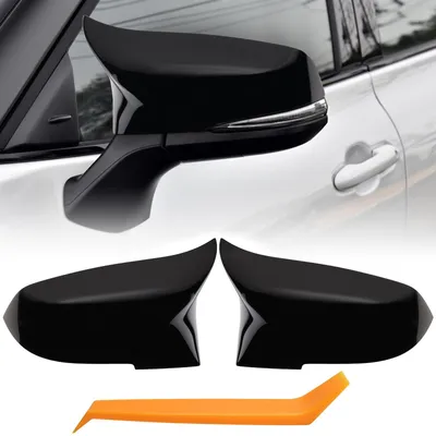 Image de Solidchoice - Protections de rétroviseur pour divers modèles BMW, en noir brillant