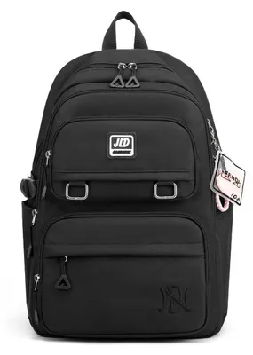 Produktbild von Schulrucksack Mädchen Rucksack für Teenager Wasserdicht Daypack 3.-9. Klasse Schwarz 32x22x45cm 31L