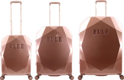 Produktbild von ELLE Koffer-Set ELLE mit vollständig gefüttertem Innenraum rose gold One Size