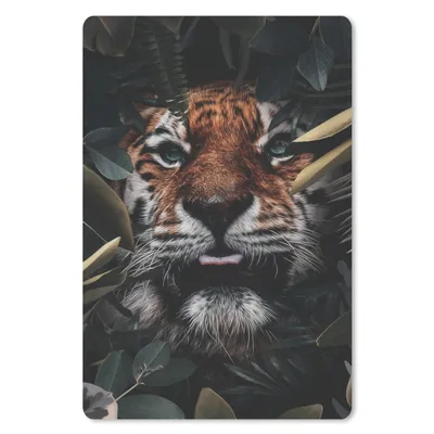 Produktbild von MuchoWow® Mauspad Mousepad Tiger - Nahaufnahme - Pflanzen 18x27 cm - Mousepads - Maus Mat - Pad - Mausunterlage