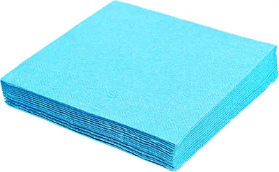 Produktbild von 2000 Servietten Abwischtücher Tellertücher PAP 33x33cm 1/4 Falz 2-lagig hellblau