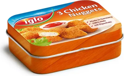 Produktbild von Erzi Chicken Nuggets von Iglo in der Dose - Kaufladenzubehör