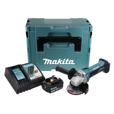 Produktbild von Makita DGA 452 RF1J Akku Winkelschleifer 18 V 115 mm + 1x Akku 3,0 Ah + Ladegerät + Makpac