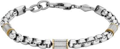 Produktbild von Fossil JF04138998 Gliederarmband Herren All Stacked Up Edelstahl 19,5 cm
