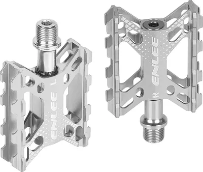 Produktbild von Klappbare Fahrradpedale Flache Fahrradplattformpedale aus Aluminiumlegierung Mountainbike-Pedale Fahrradpedale