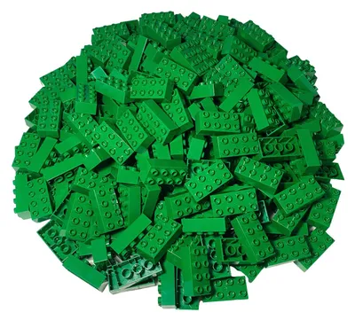 Produktbild von LEGO® DUPLO® 2x4 Steine Bausteine Grundbausteine Grün - 3011 NEU! Menge 100x