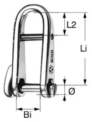 Produktbild von Wichard Schlüsselschäkel, Ø:8 mm