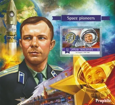 Produktbild von Briefmarken Malediven 2015 Mi Block 834 (kompl. Ausg.) postfrisch Weltraumpioniere