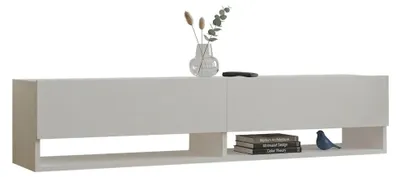 Produktbild von Olmi - TV-Schrank, 141x30x31h cm Weiß, 2 Regale
