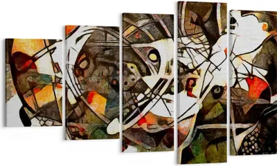 Produktbild von Bild auf Leinwand - Leinwandbild - Abstraktion modern - 100x60cm - Wand Bild - Wanddeko - Leinwanddruck - Bilder - Kunstdruck - Wanddekoration - Leinwand bilder - Wandkunst - EG100x60-3452