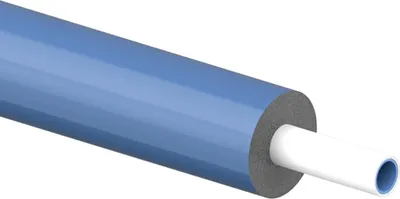 Produktbild von UPONOR MLC Rohr, weiß, vorgedämmt, WLS040, S13, BL-S2-D0, 16x2, blau, Bund mit 75m, 1 Stk.