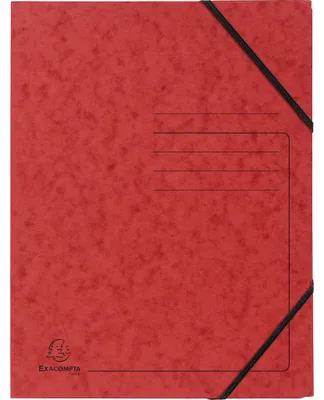 Zdjęcie produktu dla Exacompta 555415E Sammelmappe - A4, 355 g/qm, Gummizug, rot