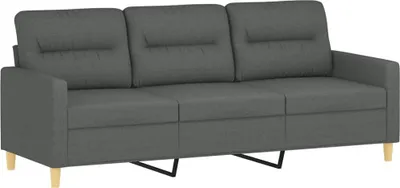 Obrázek produktu pro 3místná pohovka tmavě šedá 180 cm textil