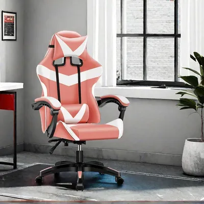 Produktbild von Bürostuhl Pink/Weiß Krit Power