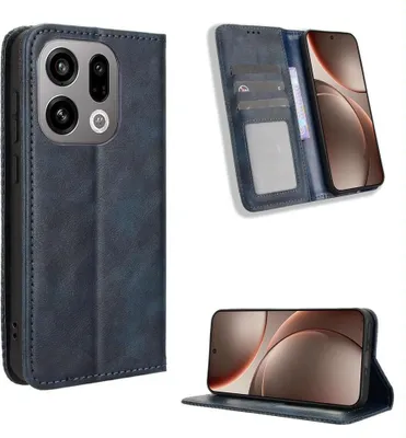 Produktbild von Mobigear Sensation  OPPO Find X9 Hülle Klapphülle Geldbörse - Blau