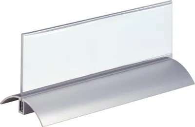 Produktbild von DURABLE Tischnamensschild 61x210 mm 2 St., 820219 transparent