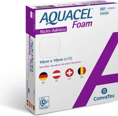 Immagine prodotto di Aquacel Schiuma non adesiva 10x10 cm medicazione 10 pz