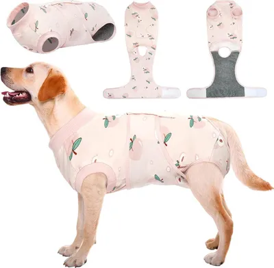 Produktbild von Hundebody Op Kastration Rüde Hündin Atmungsaktiv Leckschutz Hund XL Rosa