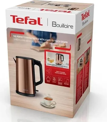 Zdjęcie produktu dla Tefal TEFAL | Kettle | KI583C10 | Electric | 2000 W | 1.5 L | Stainless Steel | 360° rotational base | Gold