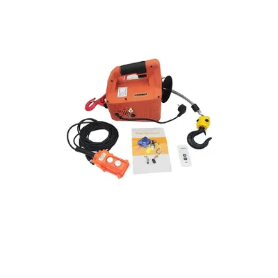 Image de Treuil électrique, capacité de charge de 500KG, manuel/à distance, or, 600 Kg