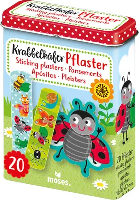 Produktbild von Krabbelkäfer Pflaster in Weißblech grün 20 Stück