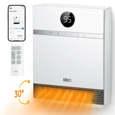 Wandkonvektor 2000 W, Smart, 30° Oszillation, Fernbedienung, Timer