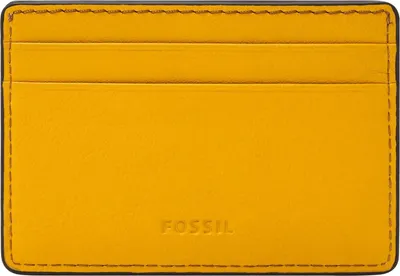 Image de FOSSIL porte-cartes Steven Card Case Golden Yellow moutarde