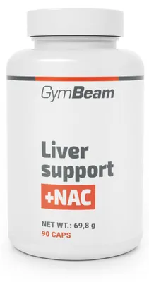 Produktbild von GymBeam - Leberunterstützung + NAC, 90 Kapseln
