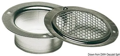 Obrázek produktu pro Větrací mřížka z oceli VA, 58 mm, 1 ks