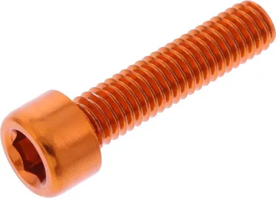 Image de Vis à tête cylindrique JMP Bolt M6x1,00mm 25mm aluminium orange
