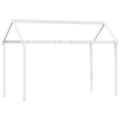 Produktbild von vidaXL Dach für Kinderbett Weiß 217x85,5x154 cm Massivholz Kiefer