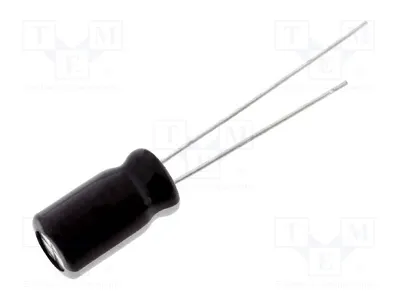 Produktbild von 10x Kondensator: elektrolytisch THT geringe Impedanz 100uF 10VDC WL1A107M05011BB E
