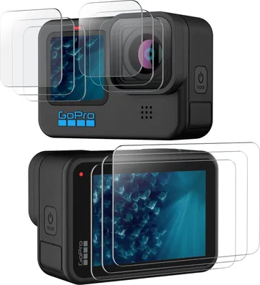 Immagine prodotto di INF Protezioni per obiettivo per GoPro 10, confezione da 9 Trasparente