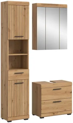 Produktbild von xonox.home Badkombination Scout Artisan Eiche Nachbildung B/H/T: 112x191x34 cm