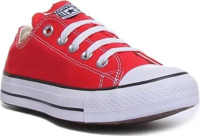 Produktbild von Converse Chuck Taylor All Star Ox Frauen Niedrige Top Schnürung Lässig Le en Turnschuhe Rot – undefined / Rot