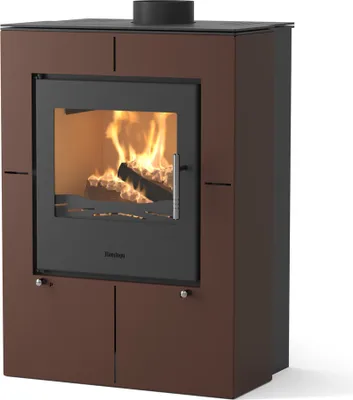Image de HS FLAMINGO poêle cheminée EVENES - velours brun