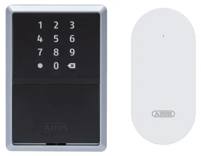 Produktbild von ABUS KeyGarage™ One 787 - smarte Schlüsselbox im Bundle mit Bridge One weiß