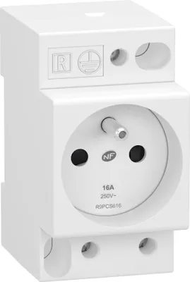 Image de Resi9 - prise de courant - 2P+T - 250V - 16A - SCHNEIDER ELECTRIC - R9PCS616