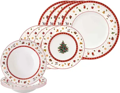 Produktbild von Villeroy & Boch Toy's Delight Teller-Set 12-teilig Weiß (rund)