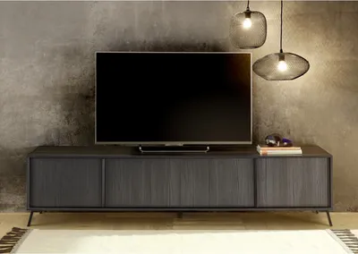 Produktbild von Meublorama MI-CITY-208974-09*1C/32KG, Schwarz, Mitteldichte Faserplatte (MDF), 4 Tür(en), 400 mm, 2050 mm, 480 mm