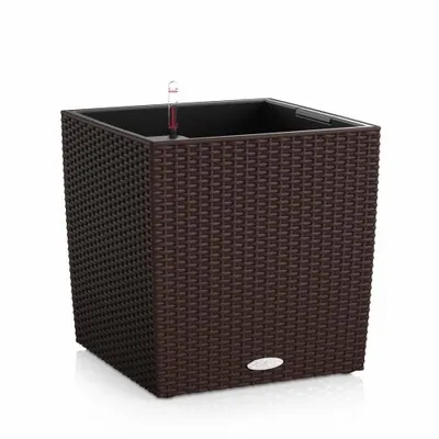 Obrázek produktu pro LECHUZA CUBE Cottage 30 All-in-One Set - Topfpflanzer - Freistehend - Polypropylen (PP) - Braun - Indoor/Outdoor - Schwarz