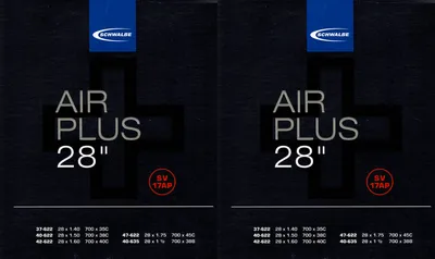 Produktbild von 2x Schwalbe Schlauch SV17AP 28 Zoll (37/47-622/635) Air Plus